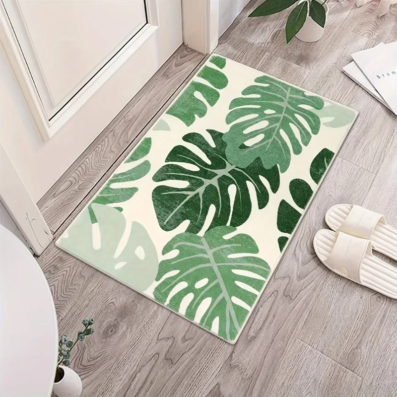 Bamboo Bath Mat - سجادة صغيرة مطبوعة من الخيزران المدعومة