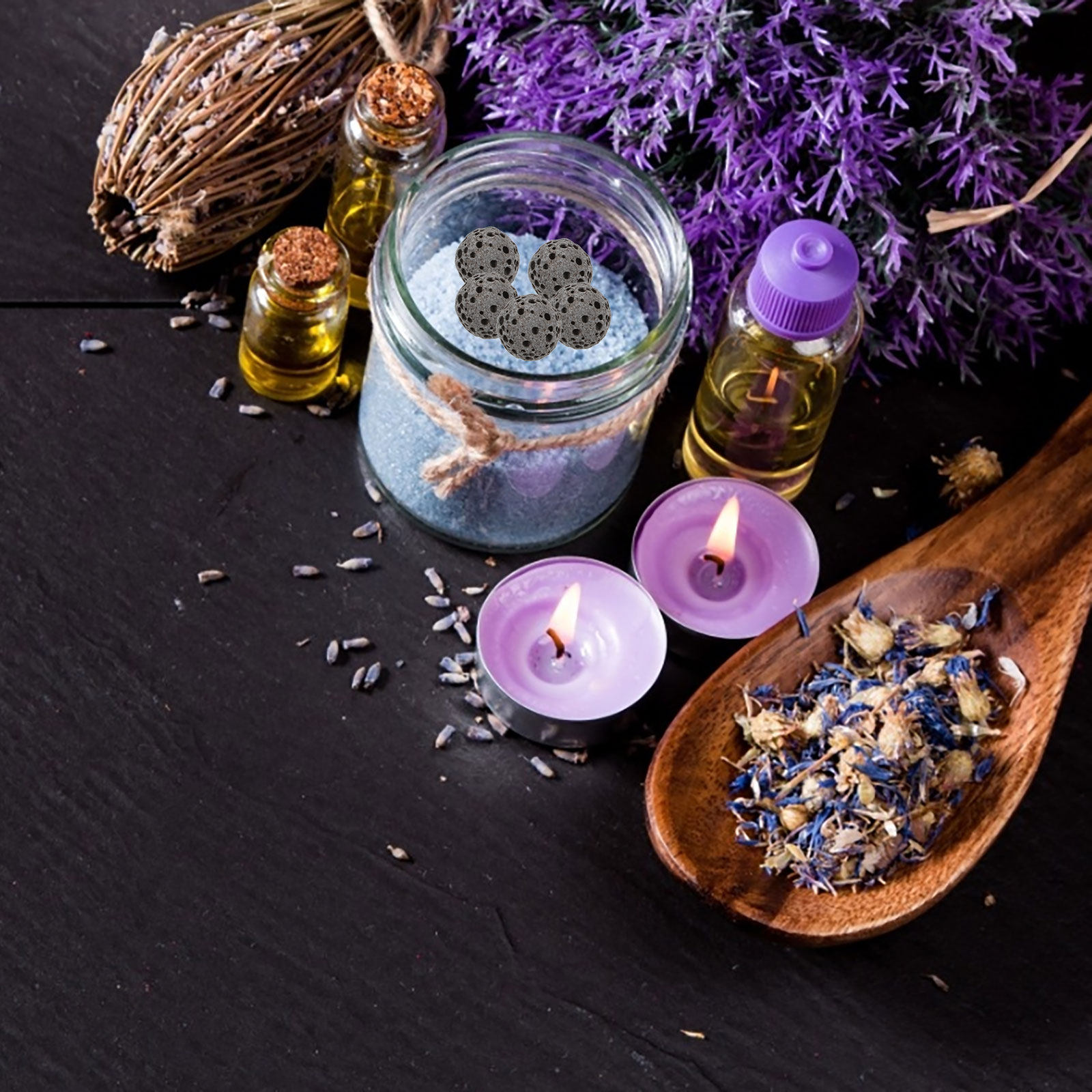 Aromatherapy Diffuser - 39 قطعة من أحجار الحجر البركاني