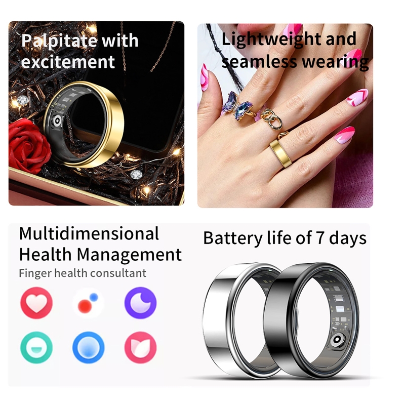 Women'S Health & Wellness Center - خاتم ذكي لتتبع الصحة، مراقب معدل