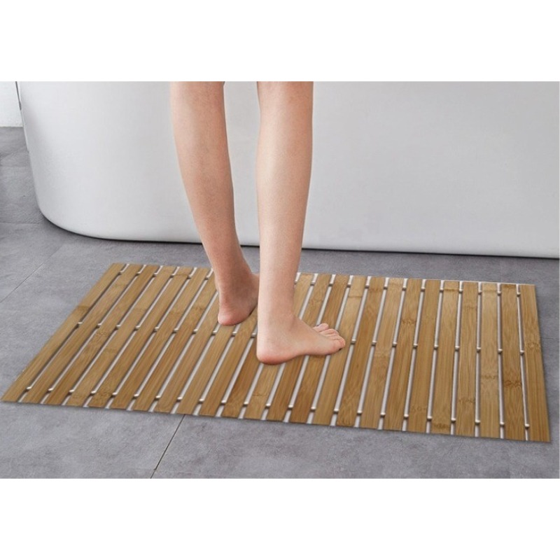 سجادة حمام كبيرة من الخيزران م - مراجعة Bamboo Bath Mat وسعره