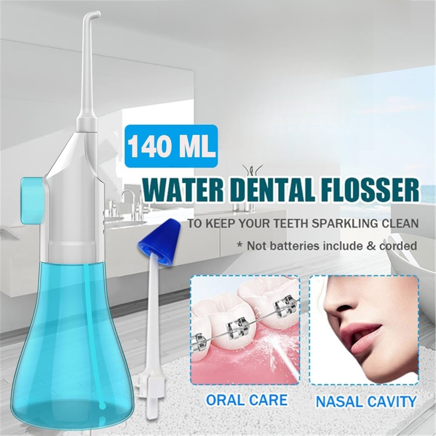 110 مللي/140 مللي جهاز تنظيف ا - مراجعة Oral Irrigator Flosser وسعره