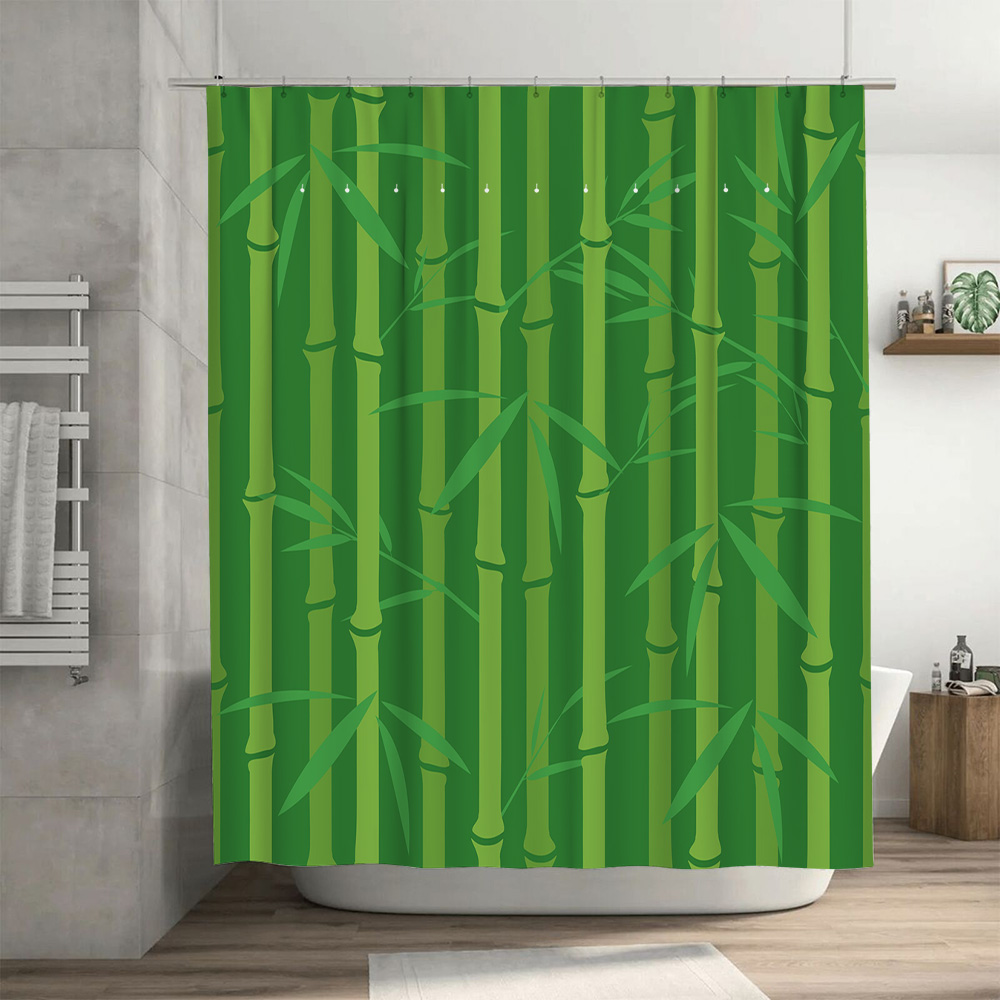 ستارة دش من الخيزران الأخضر مع - مراجعة Bamboo Bath Mat وسعره