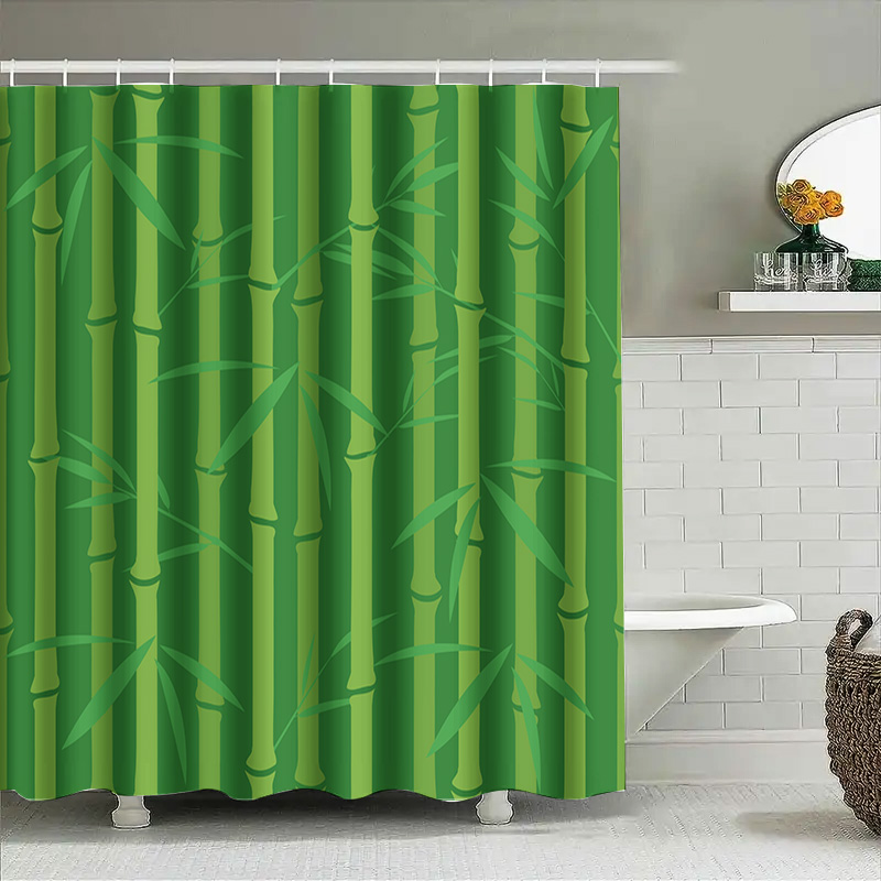 ستارة دش من الخيزران الأخضر مع - مراجعة Bamboo Bath Mat وسعره