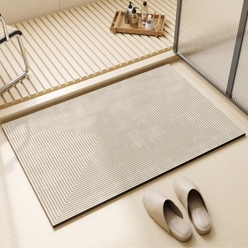 سجادة حمام من الدياتوم بخطوط ه - مراجعة Bamboo Bath Mat وسعره