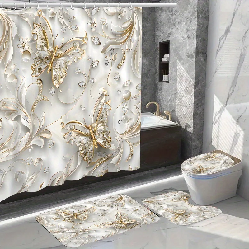 طقم ستائر دش على شكل فراشة أني - مراجعة Bamboo Bath Mat وسعره