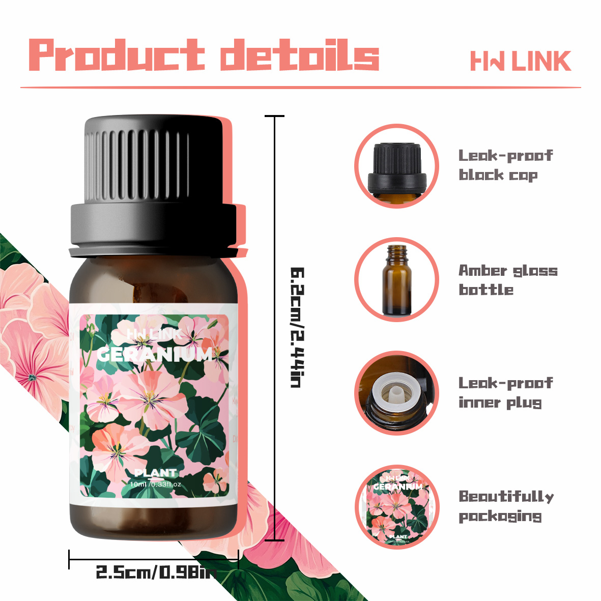 زيت الجيرانيوم العطري 10 مل، 1 - مراجعة Aromatherapy Diffuser وسعره