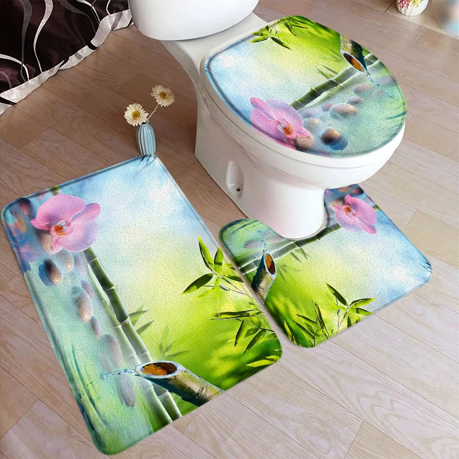 طقم سجاد حمام من الخيزران الأخ - مراجعة Bamboo Bath Mat وسعره