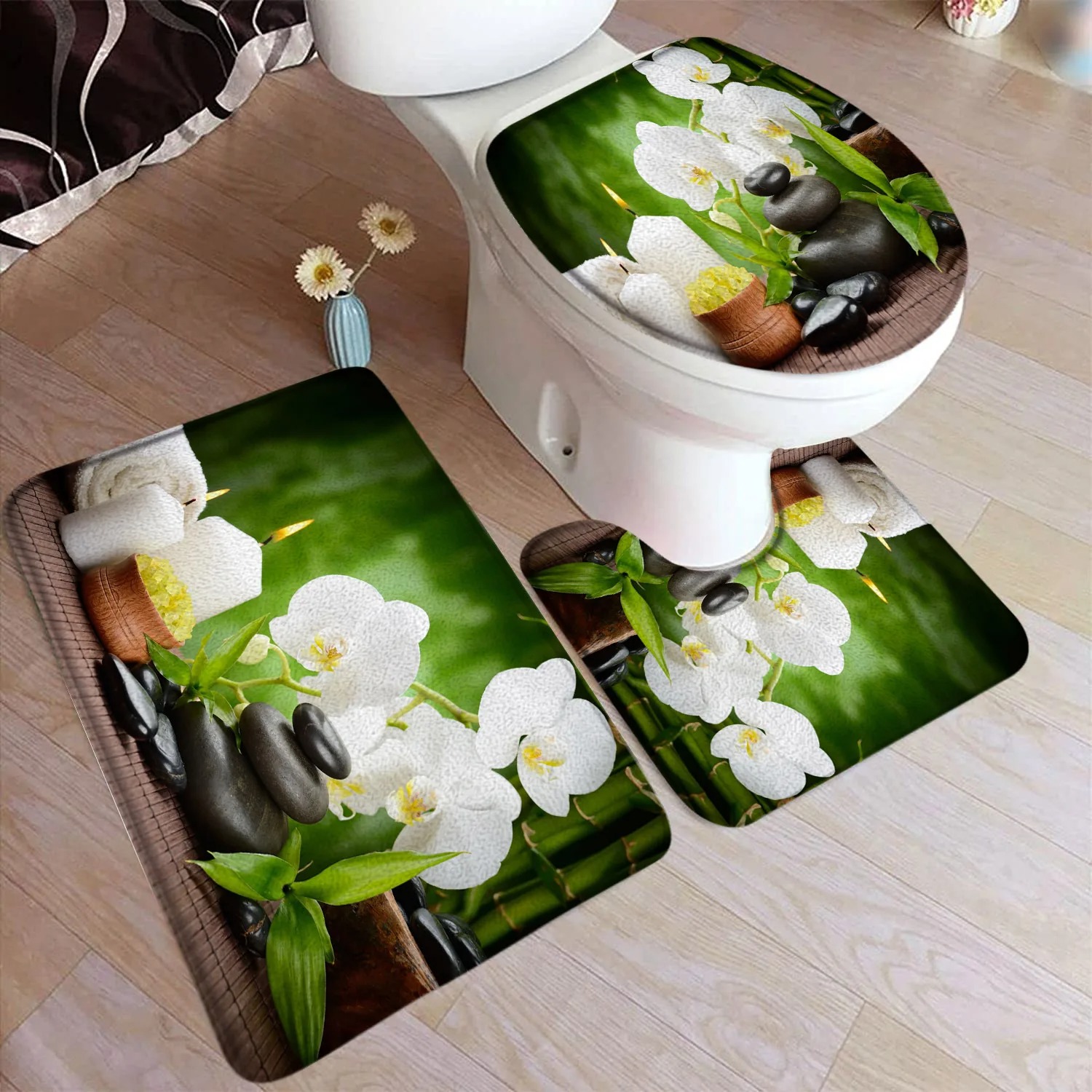 طقم سجاد حمام من الخيزران الأخ - مراجعة Bamboo Bath Mat وسعره